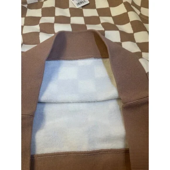 NWT Marine Layer Anytime Sweatshirt Checkerboard Size XS - Picture 5 of 5